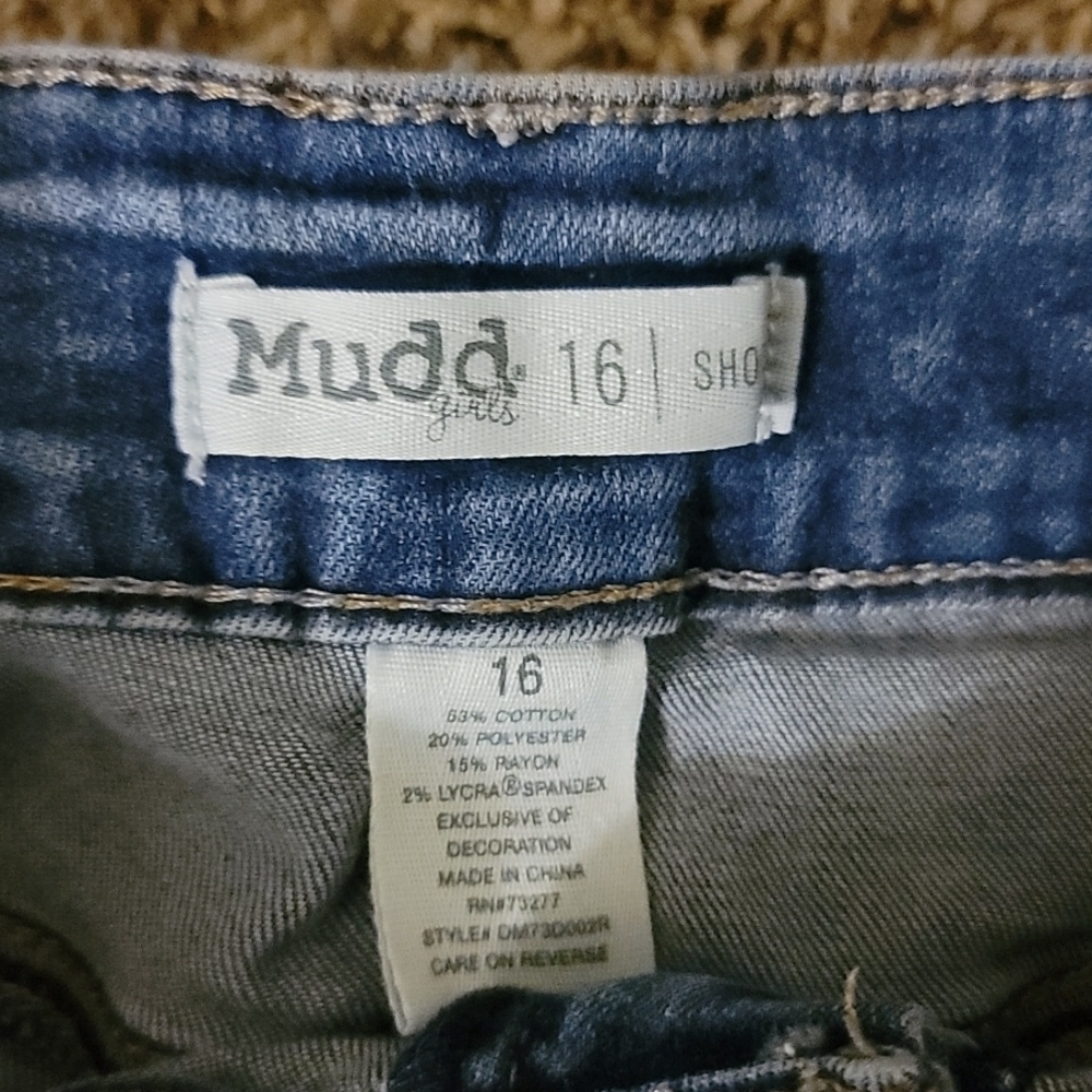 Mudd Jean Shorts Girl's Size 16 - Picture 4 of 5